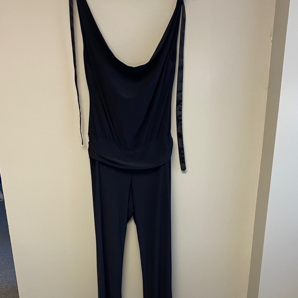 Guess Black Sleeveless Cowl Neck Jumpsuit (L)